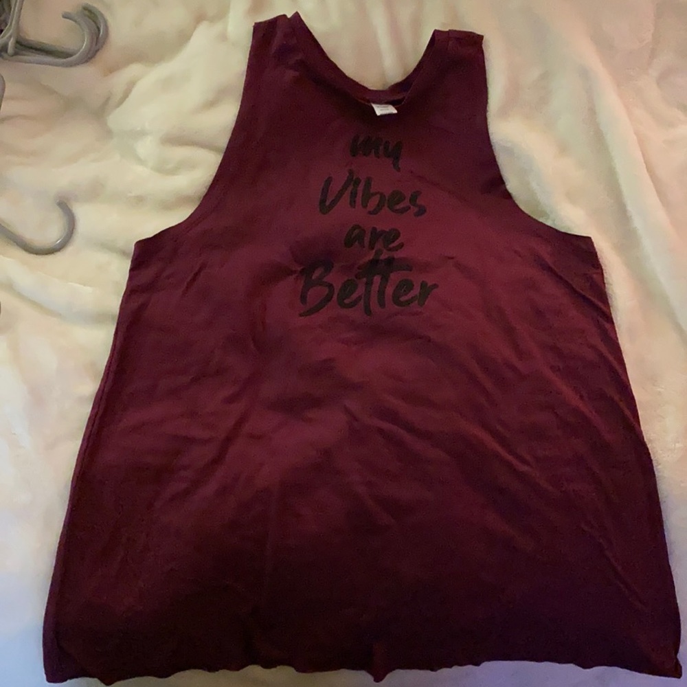 Cranberry workout tank
